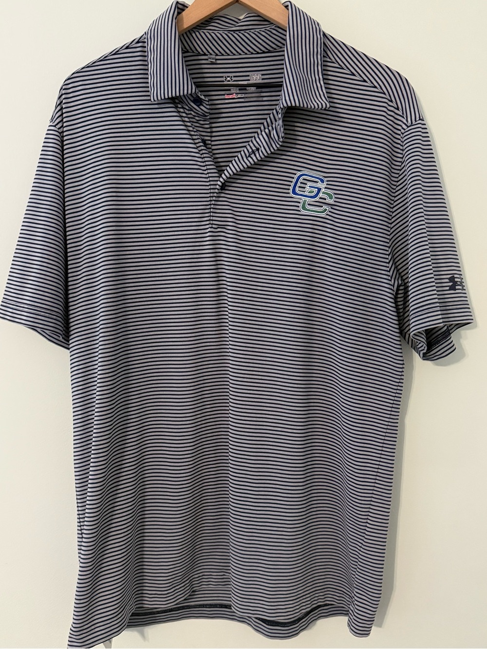 Under Armour Georgia College Bobcats Men’s Large Striped HeatGear Golf Polo
